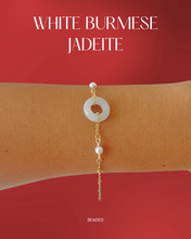 Load image into Gallery viewer, Burmese White Jadeite + Pearls