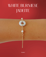 Load image into Gallery viewer, Burmese White Jadeite + Pearls
